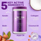 Keratin Hair Treatment Mask & Argan Oil Conditioner Set (1000ml + 1000g)